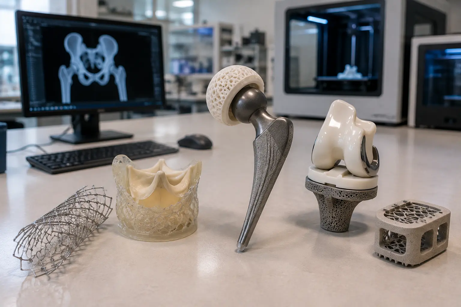 Dispositifs médicaux fabriqués en impression 3D : stent, valve cardiaque, prothèses et cage vertébrale