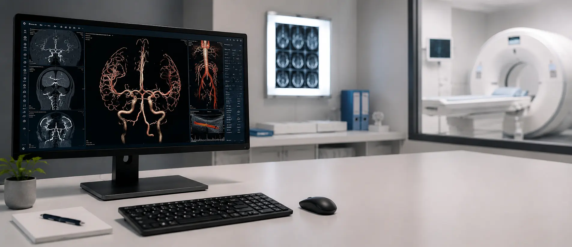 Imagerie médicale et modélisation 3D du réseau vasculaire cérébral
