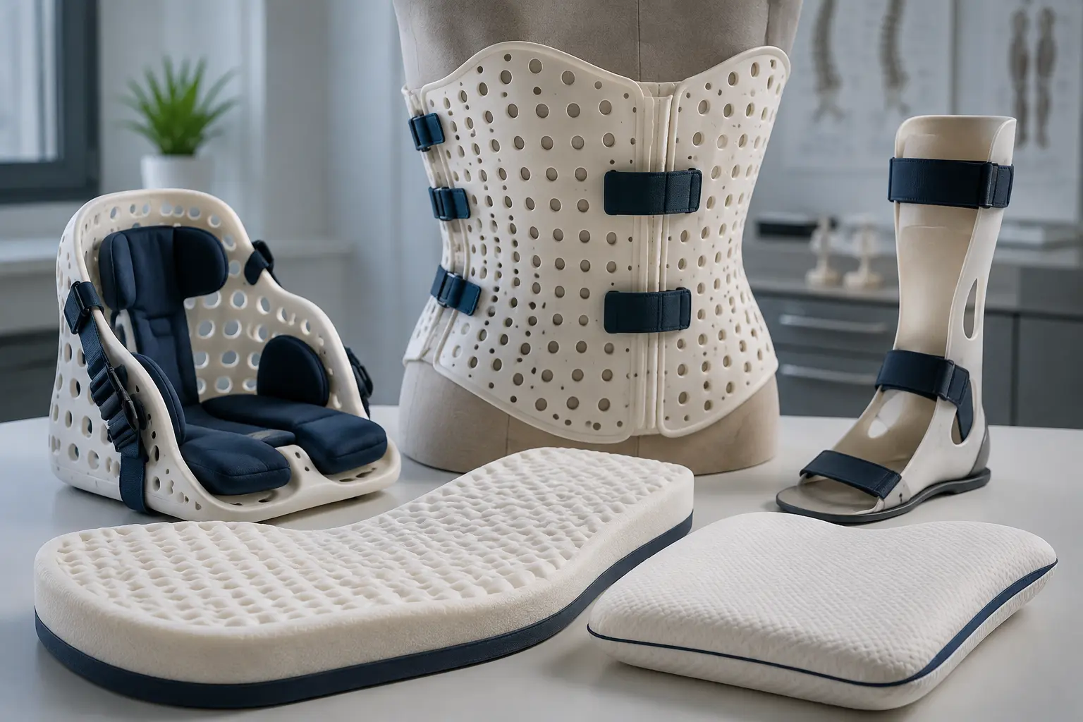 Corset, corset siège et dispositifs orthopédiques fabriqués en impression 3D