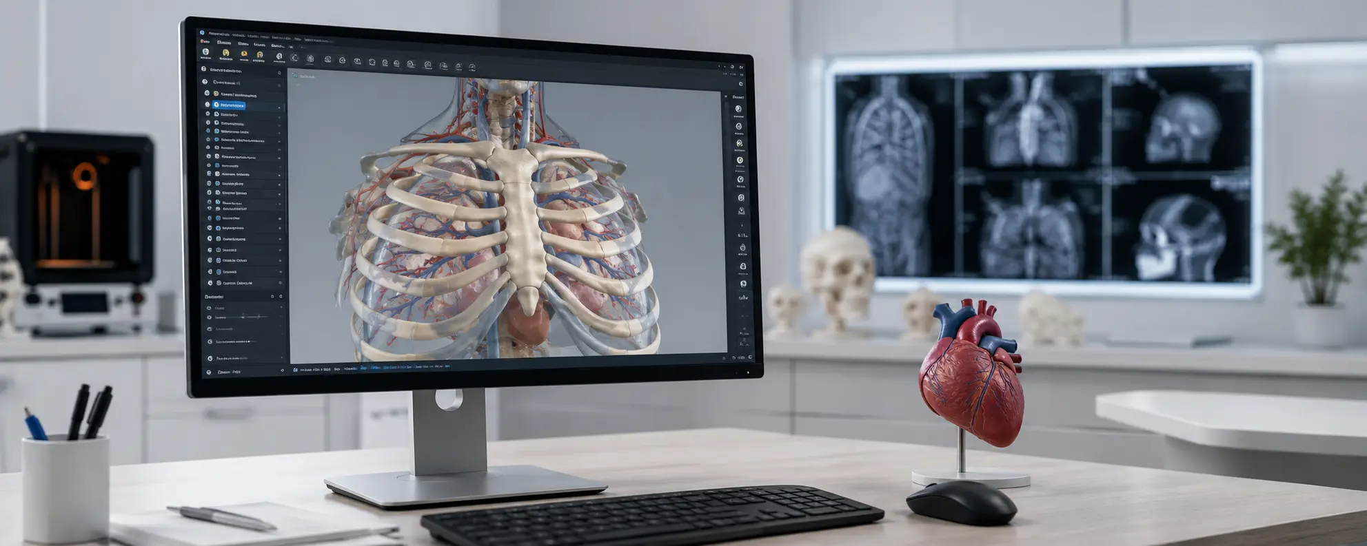 Modèle anatomique 3D personnalisé conçu à partir de données d’imagerie médicale